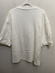 NEW Amongst Others Men’s XL Off White Drop Shoulder Boxy Short Sleeve T-Shirt