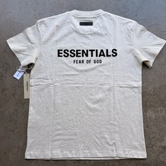 Essential Fear of God Light Oatmeal Short Sleeve Tshirt Men’s Brand New Size S