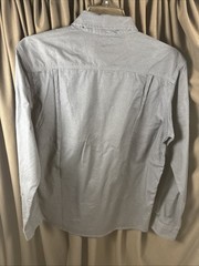New- Carhartt Men’s Rugged Flex Long Sleeve Work Shirt Navy Sz med