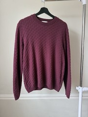 Men Rare Designer Menswear Streetwear Topman London Slim Fit Sweater Size L
