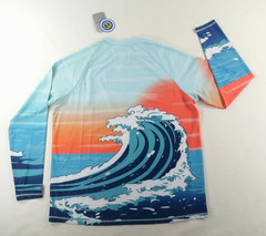 VAYAGER Swimming UPF 50+ Rashguard Long Sleeve Quick Drying Shirt Men Large New