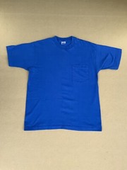 VTG BVD T Shirt Men’s LARGE Single Stitch Blue MADE USA Workwear 80s