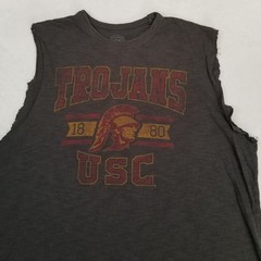 47 Brand Men’s Charcoal Grey USC Trojans 1880 Cut-Off Muscle Tank Top Size M