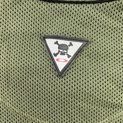 Vintage Y2K Oakley Software Mesh Rave Vest Mens XL Shirt Sleveless Green 1/4 Zip