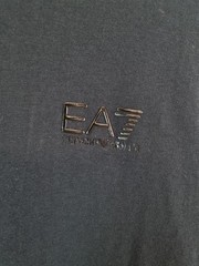 EA7 Armani Men’s Slim Fit XS Long Sleeve Black Fitted Strecth T-shirt