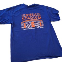 Shea Stadium 1964–2008 New York Mets T-Shirt Men’s Medium Blue Graphic Tee Used