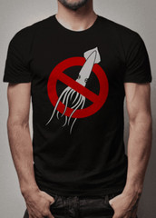 “No Squids” Motorcycle Biker T Shirt Premium Fitted – USA Print FREE SHIPPING