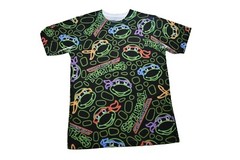 Teenage Mutant Ninja Turtles Mens All Over Print AOP Shirt New S, 2XL