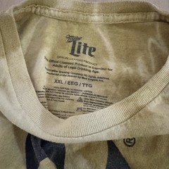 Miller Lite High Life Beer Dyed Sports College Hipster Indie Can T-Shirt sz XXL