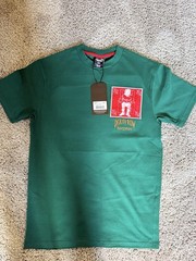 Death Row Records Green Logo Graphic Print Crew Neck Short Sleeve T-Shirt S