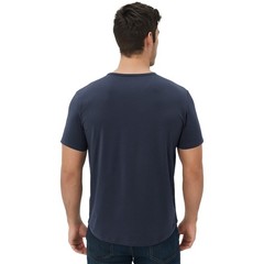 Men’s Ultra-Soft Viscose T-Shirt, Curved Hem Lightweight Cooling Cotton Blend…