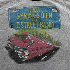 Bruce Springsteen E Street Band Born in the USA Tour 1984 Ringer Tee Gray XL