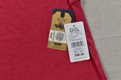 Lucky Brand Men’s Jeep Red Short Sleeve Polyester Crew Neck Size 2XLT NEW