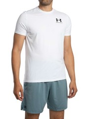 Under Armour Men’s HeatGear Fitted Logo T-Shirt, White