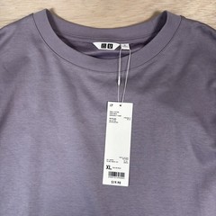 UNIQLO U AIRism Cotton Oversized Purple T-shirt size XL