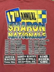 Vintage dirt racing shirt track race 1997 Sharon nationals Jim cooper NOS large