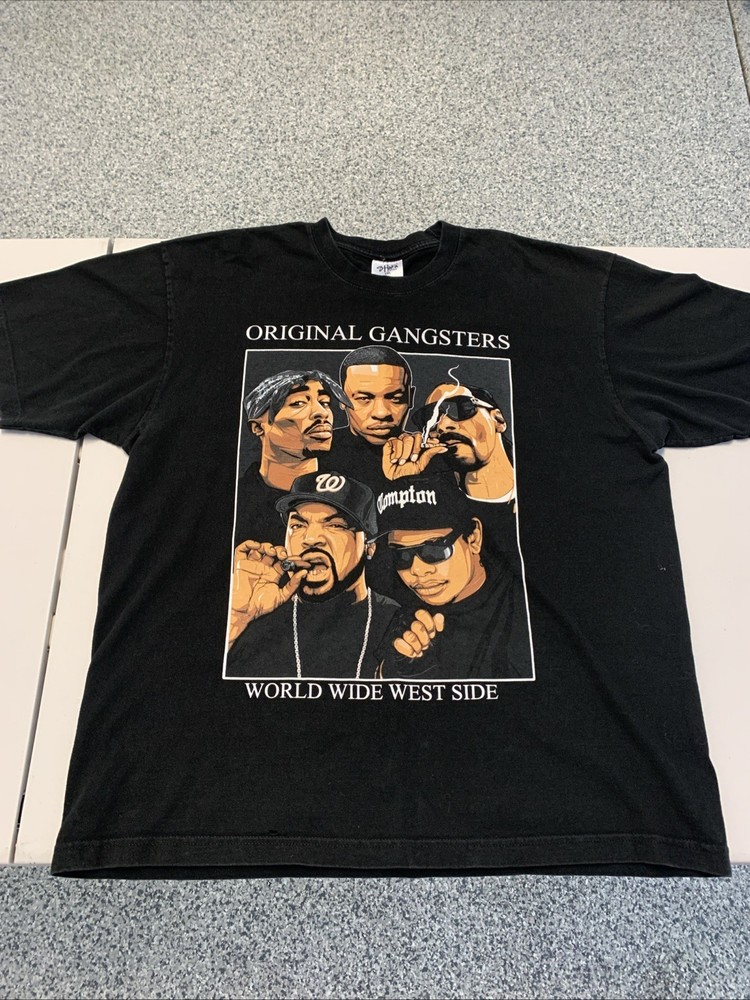 Shaka Wear Super Max Heavy Original Gangsters Rap Tee West Side Mens 2XL