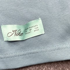 Nike T-Shirt Mens Large Teal Blue New Tight Fit Ribbed Cotton HQ9250-017