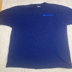 Vintage 90s Allergan Pharma Promo T-Shirt Navy Blue Adult Size XL Drug *Spots