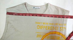 ZARA Men’s Sleeveless Graphic T-Shirt Tank Top Size L Gray DNWR 1975 Retro Print