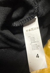 Cesare Paciotti Sleeveless Undershirt 95% Cotton Basic Italian Nero Black Size 4
