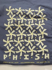 PHISH Authentic Dry Goods Spring 2025 Tour T-Shirt Hollywood Bowl Tee XXL Blue