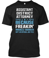 Assistant District Attorney T-Shirt Made in the USA Size S to 5XL