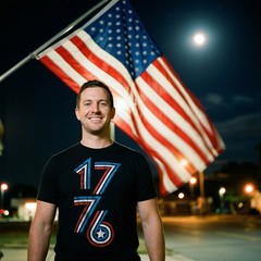 Mens 1776 Stripes Funny T Shirt Awesome Fourth Of July Graphic Tee for Men