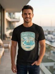 Anguilla Caribbean White Sand Graphic T-Shirt Unisex Travel Tee