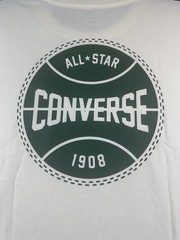 Converse All Star Graphic Star Logo Cream XL Short Sleeve T-Shirt NWT