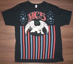 MC5 Stars Stripes Panther T-Shirt X-LARGE Full Length Print 2007 Motor City Five