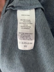 Quince Cotton Modal Crew Neck Tee Shirt Mens Size L Heather Blue Grey