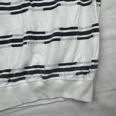 Vintage Le Tigre Shirt Adult XL Striped 1980s Elastic Waist Henley Neck Hipster