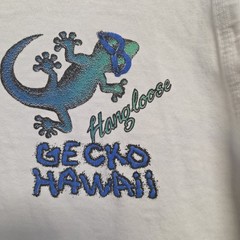 Vintage HAWAII GECKO HANG LOOSE SOFT FADED TANK TOP 90s Size M Anvil Tag