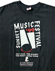 1999 SUNSET MUSIC FESTIVAL T-Shirt Men’s (Xl) Rare 1990S Vintage, Dave Navarro