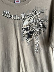vintage T-shirt 2010 myrtle beach South Carolina size X-Large skull motorcycle