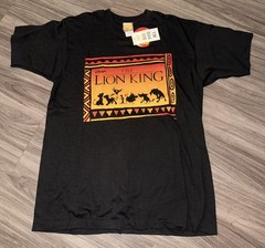 Vintage 90s The Lion King Movie Cartoon Promo T-shirt Sz XL Black new with tags