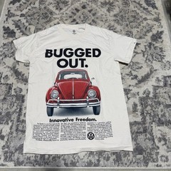 VW Volkswagen Red Bug Beetle Bugged Out T-Shirt Authentic Size Small