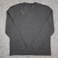 NWT Public Rec Go To Tee Shirt Mens XXL Heather Charcoal Gray Long Sleeve Crew