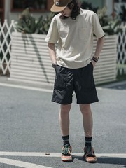 NON STOCK Drop Shoulder Pocket T-Shirt Loose Fit Men’s Heavyweight Cotton Tee