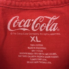 Coca Cola T-shirt Men XL Red Graphic Print Logo 100% Cotton.#46297