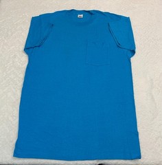 Vintage 1980s BVD Made In USA Single Stitch Blank Basic Pocket T-Shirt, XL NEW