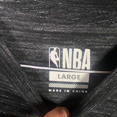 NBA Basketball Shirt Adult Large Gray Mens L Gray Crew Neck Tee NWT