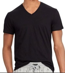 2 POLO RALPH LAUREN 2XL 3XL 4XL COTTON WHITE BLACK V NECK T-SHIRTS UNDERSHIRTS