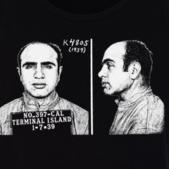 Al Capone 1939 Mug Shot Tank Top T-Shirt Old School Gangster Mafia Mob