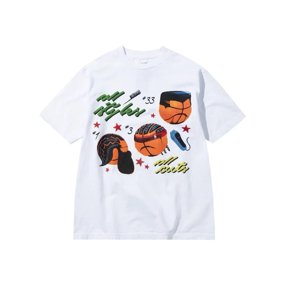 Market Studios Classic Cuts Tee White Graphic Print Mens Size Medium