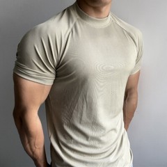Summer Sports Training Short-Sleeved Men Stretch Quick Drying T-Shirt Breathable