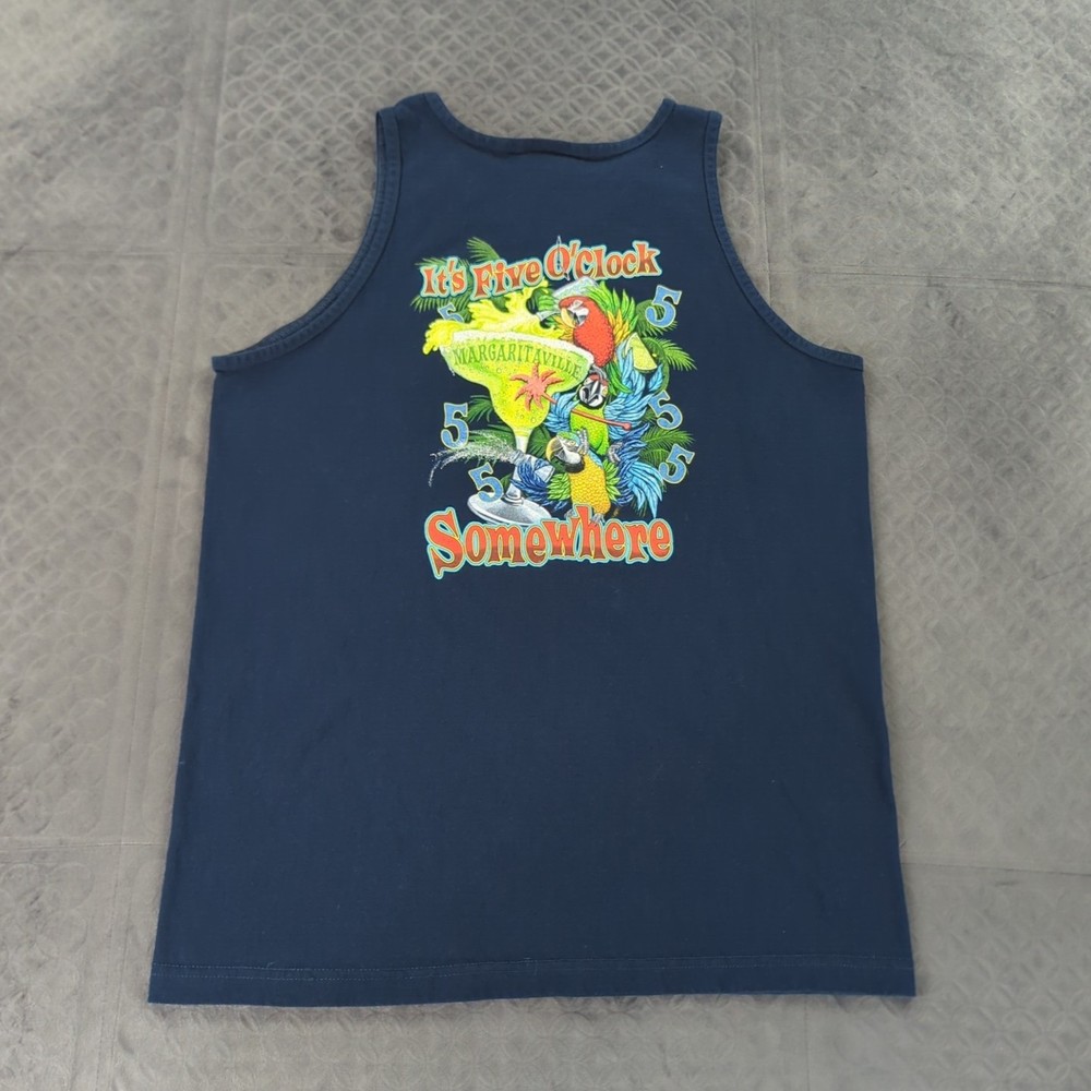 Margaritaville Tank Top Shirt Nashville Five O’clock Somewhere Men Large