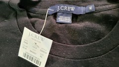 J Crew Vintage 90s Light Weight T Shirt Mens Xl Black 100% Cotton Knit