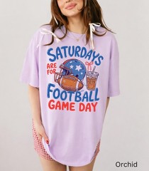 Saturdays Are For Football Shirt Game Day College Football Fan Unisex Tee Gift